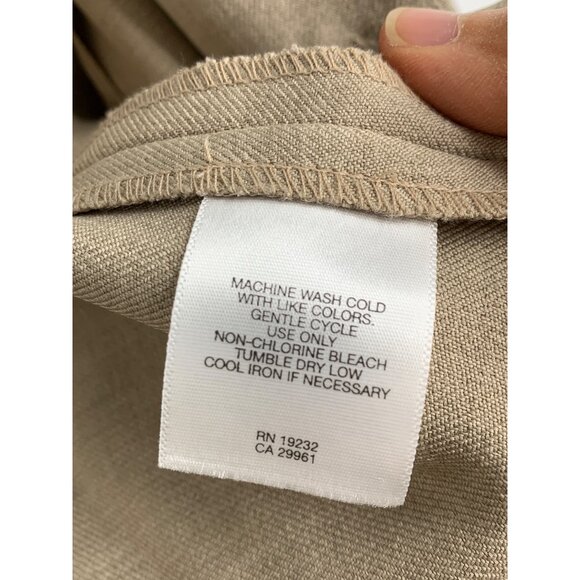 Alfred Dunner Womens Blazer Size 16 Tan Polyester 2 Button Jacket REE10485 - Picture 3 of 8